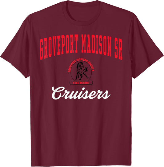 Groveport Madison High School Cruisers C3 T-Shirt - T-Shirt | Maroon