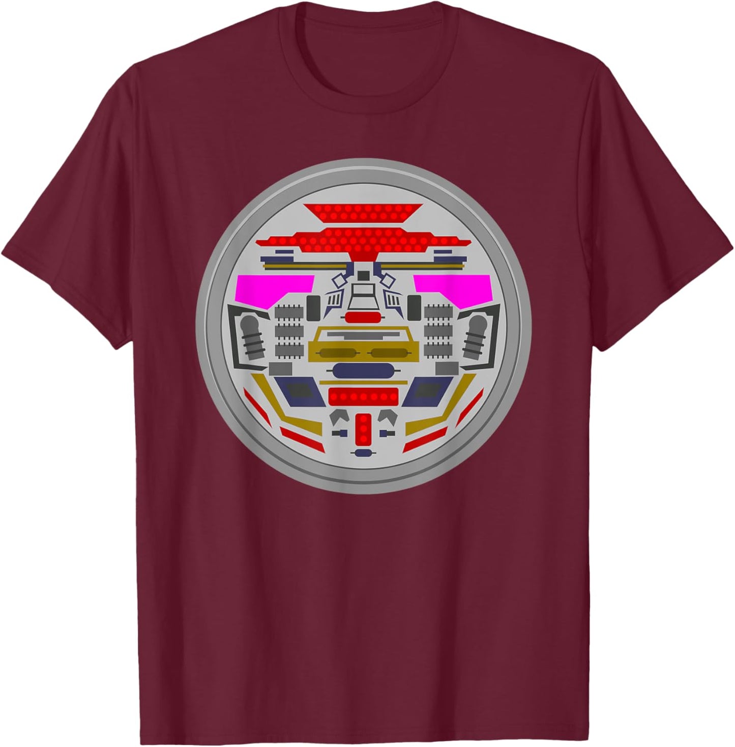 Twiki - Dr Theopolis Robot T-Shirt - T-Shirt | Maroon