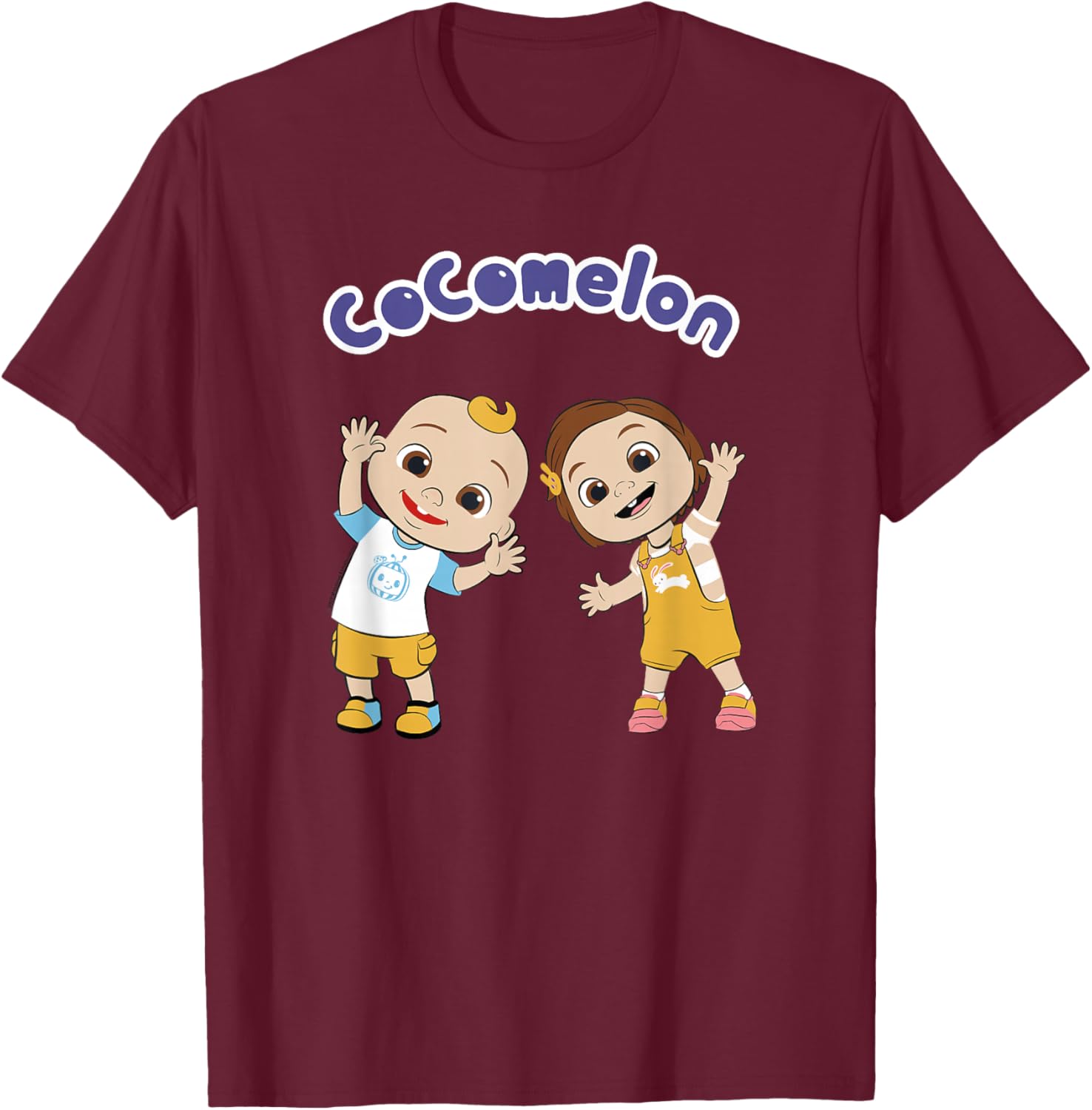 CoComelon Classic Children Double Dancing T-Shirt - T-Shirt | Maroon