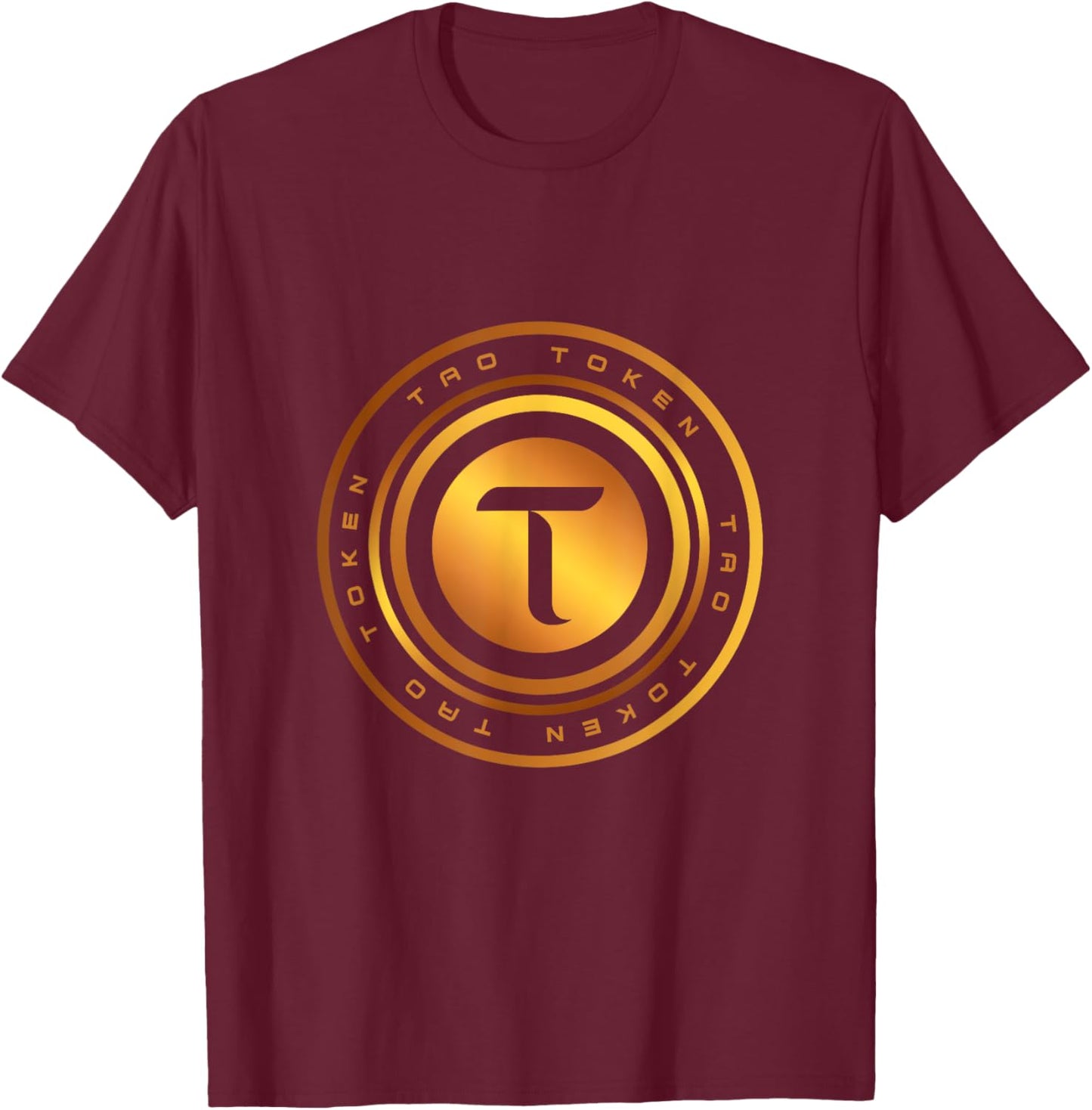 Digital money TAO coin Bittensor Crypto Blockchain Token T-Shirt - T-Shirt | Maroon