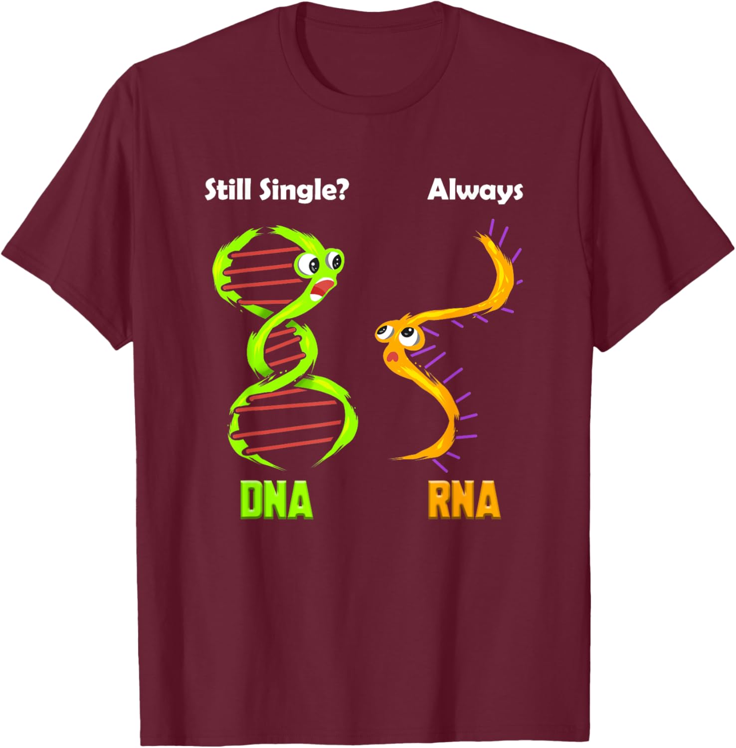 Biology Gift biologists, genetics, researchers, organic students T-Shirt - T-Shirt | Maroon