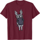 Funny Smart House Donkey Farm Horse Mule Pack Animal Donkey T-Shirt - T-Shirt | Maroon