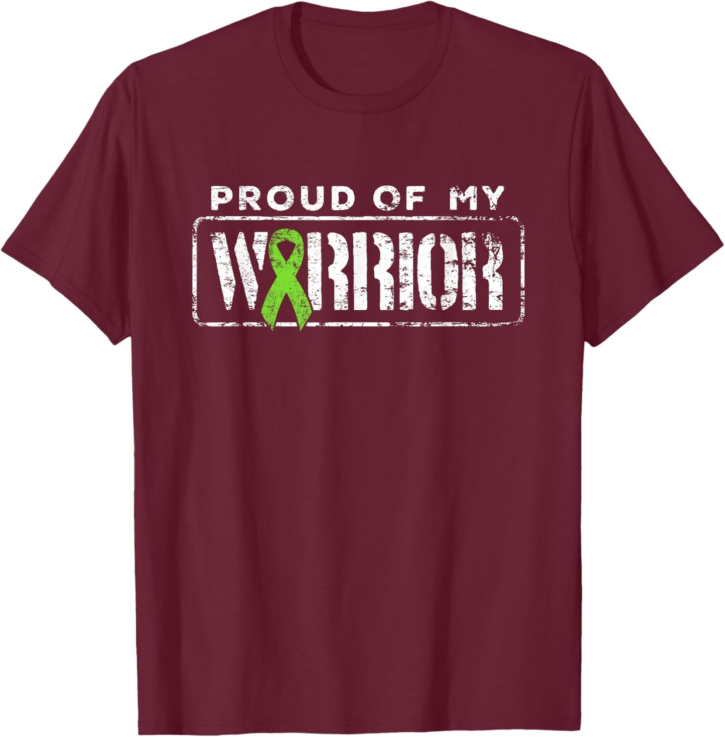 Non Hodgkins Lymphoma Cancer Support, Proud Family Warrior T-Shirt - T-Shirt | Maroon