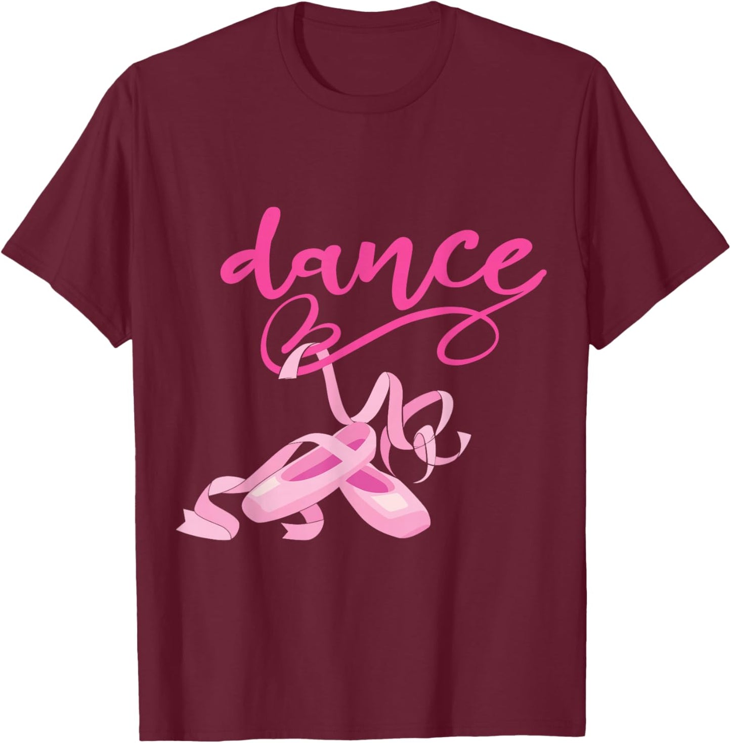 Ballet Toddler Girls Women Ballet Dancer Lover Ballerina T-Shirt - T-Shirt | Maroon