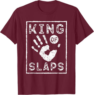 Slap Fight, King Of Slaps, Vintage Slap Fighting T-Shirt - T-Shirt | Maroon