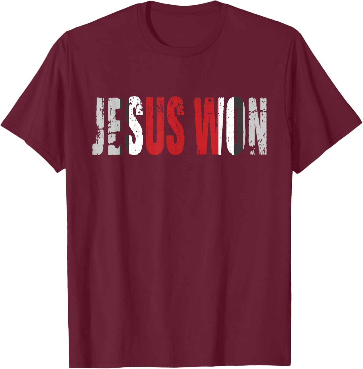 Jesus won Game day T-Shirt - T-Shirt | Maroon