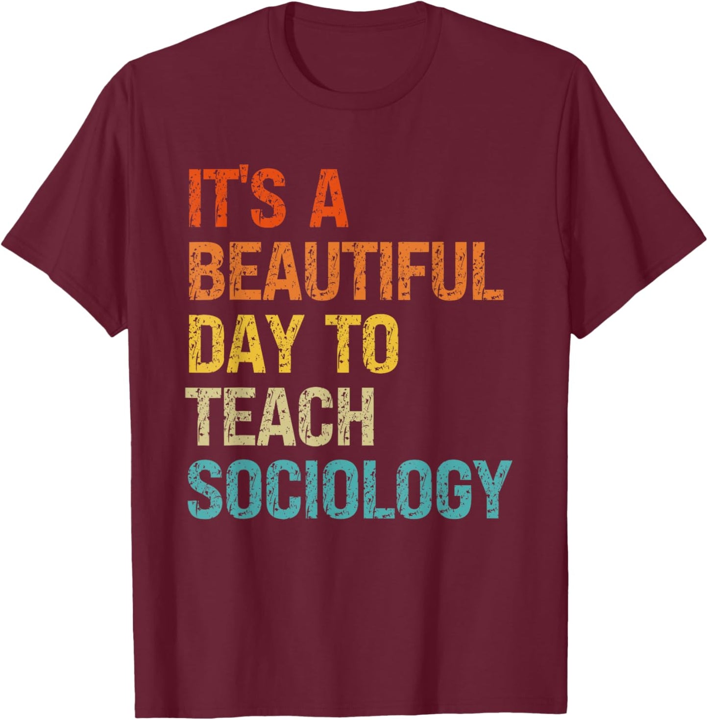 Vintage Sociology Teacher Retro Sociology Class Professor Women T-Shirt - T-Shirt | Maroon