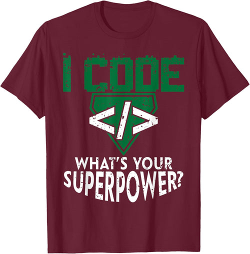 Computer Engineering Frenzy Co Funny Retro Vintage Computer Engineer Coding I Code Superpower Black