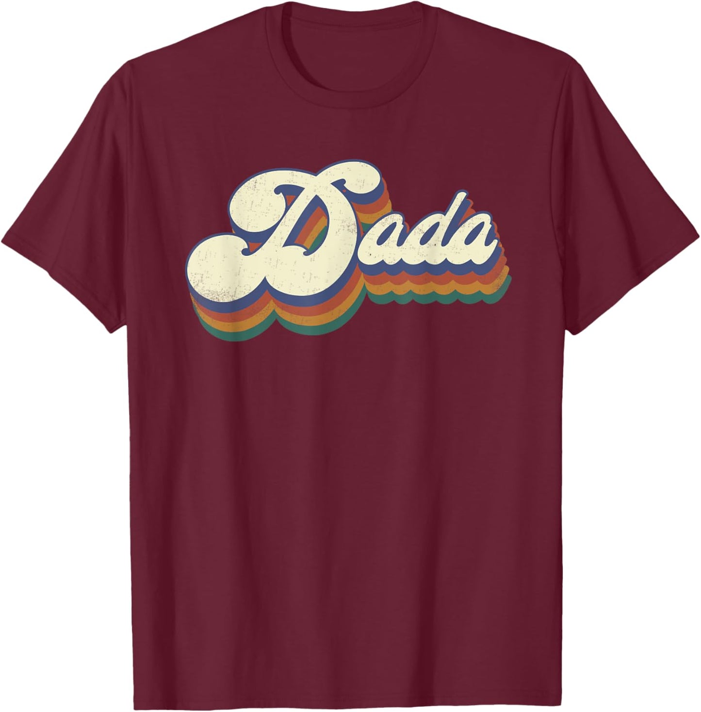 Dada Gifts Retro Vintage Father's Day Dada T-Shirt - T-Shirt | Maroon