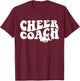 Cheer Coach Funny Design Cute Cheer Coach Cool Coaching T-Shirt - T-Shirt | Maroon