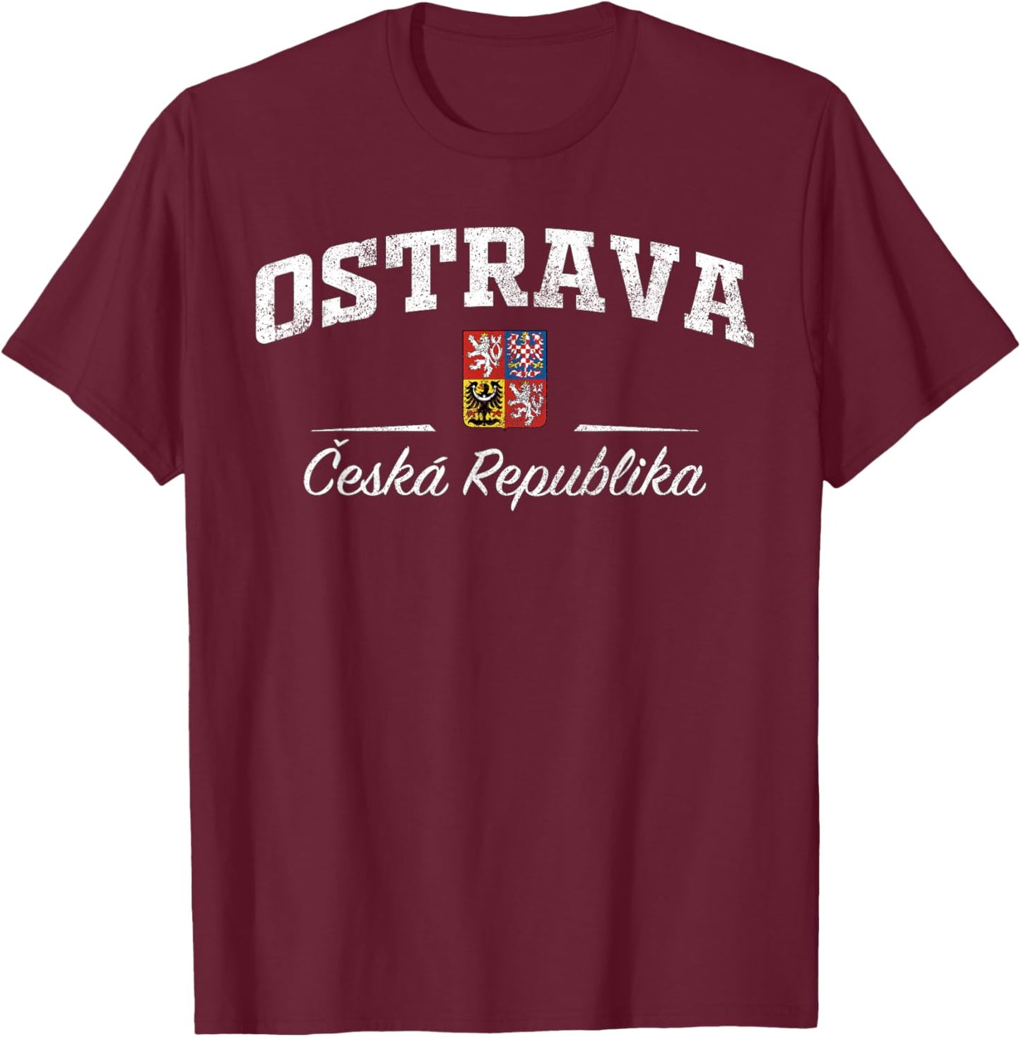 Ostrava Czech Republic T-Shirt - T-Shirt | Maroon