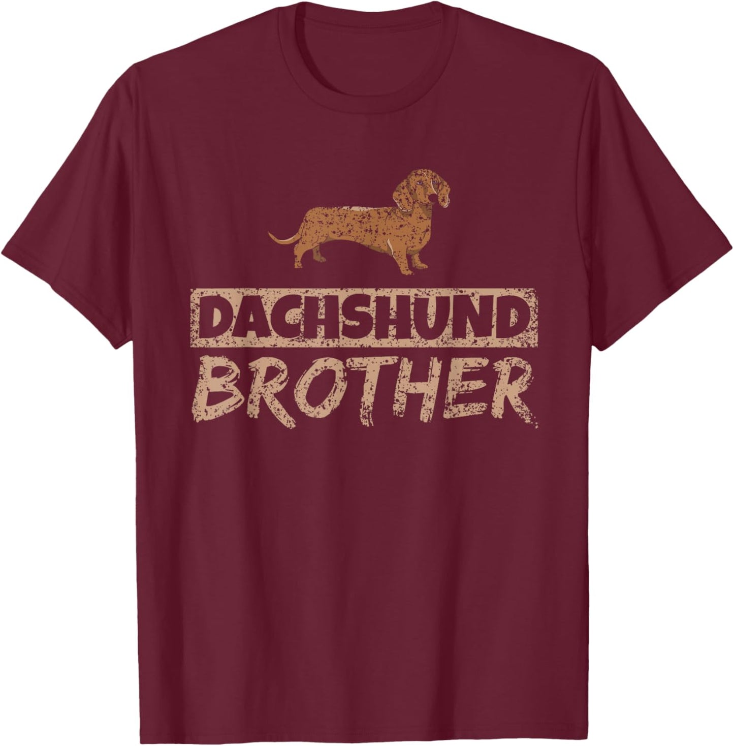 Dachshund Brother Puppy Wiener Owner Dog Dachshund T-Shirt - T-Shirt | Maroon