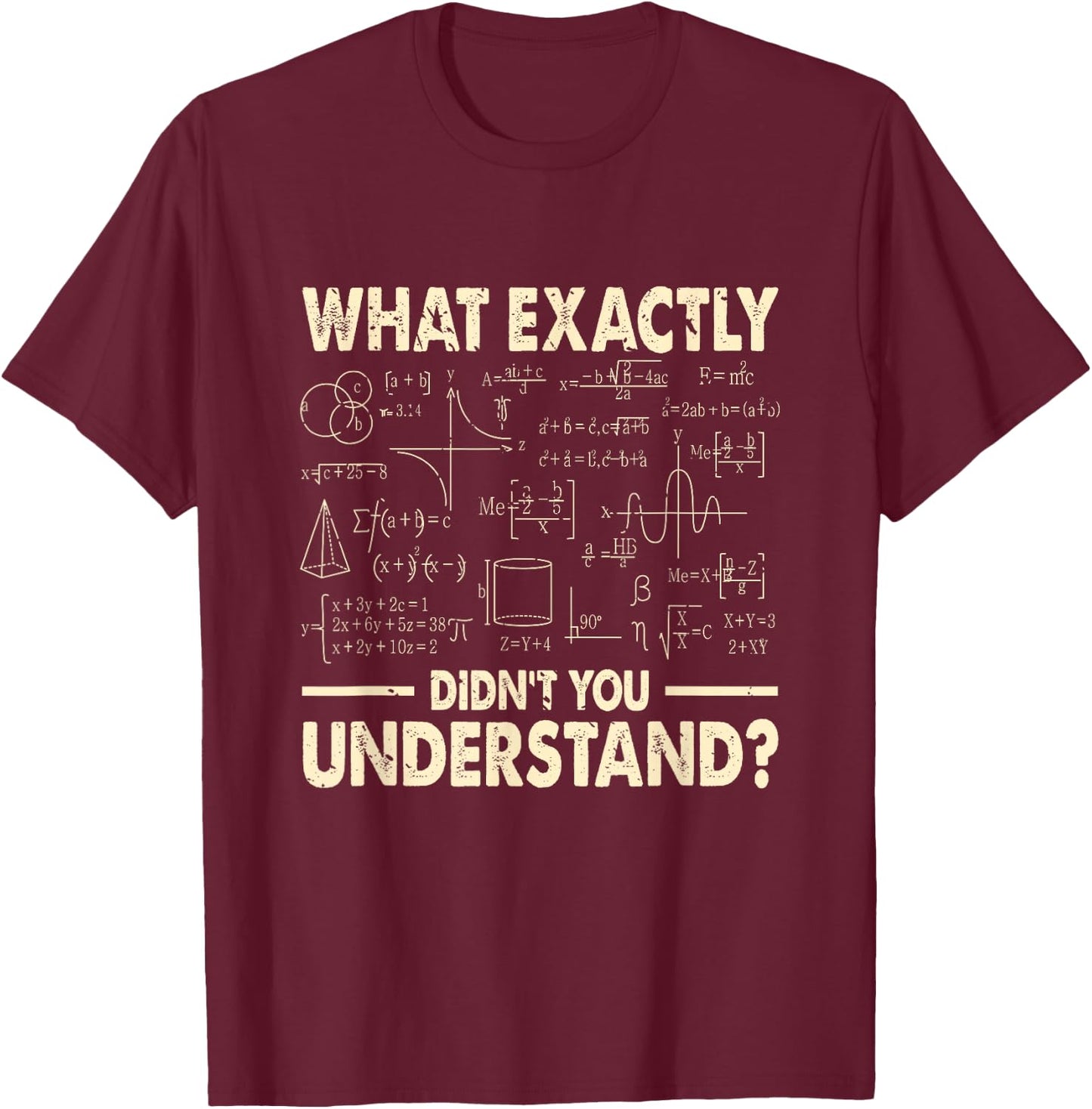 Funny Physicist Scienctist Nerd Geek Gift Physics T-Shirt - T-Shirt | Maroon