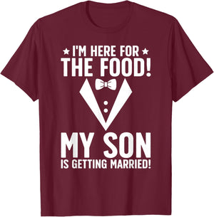 Father of The Groom Funny Groom's Dad of The Groom Dad T-Shirt - T-Shirt | Maroon