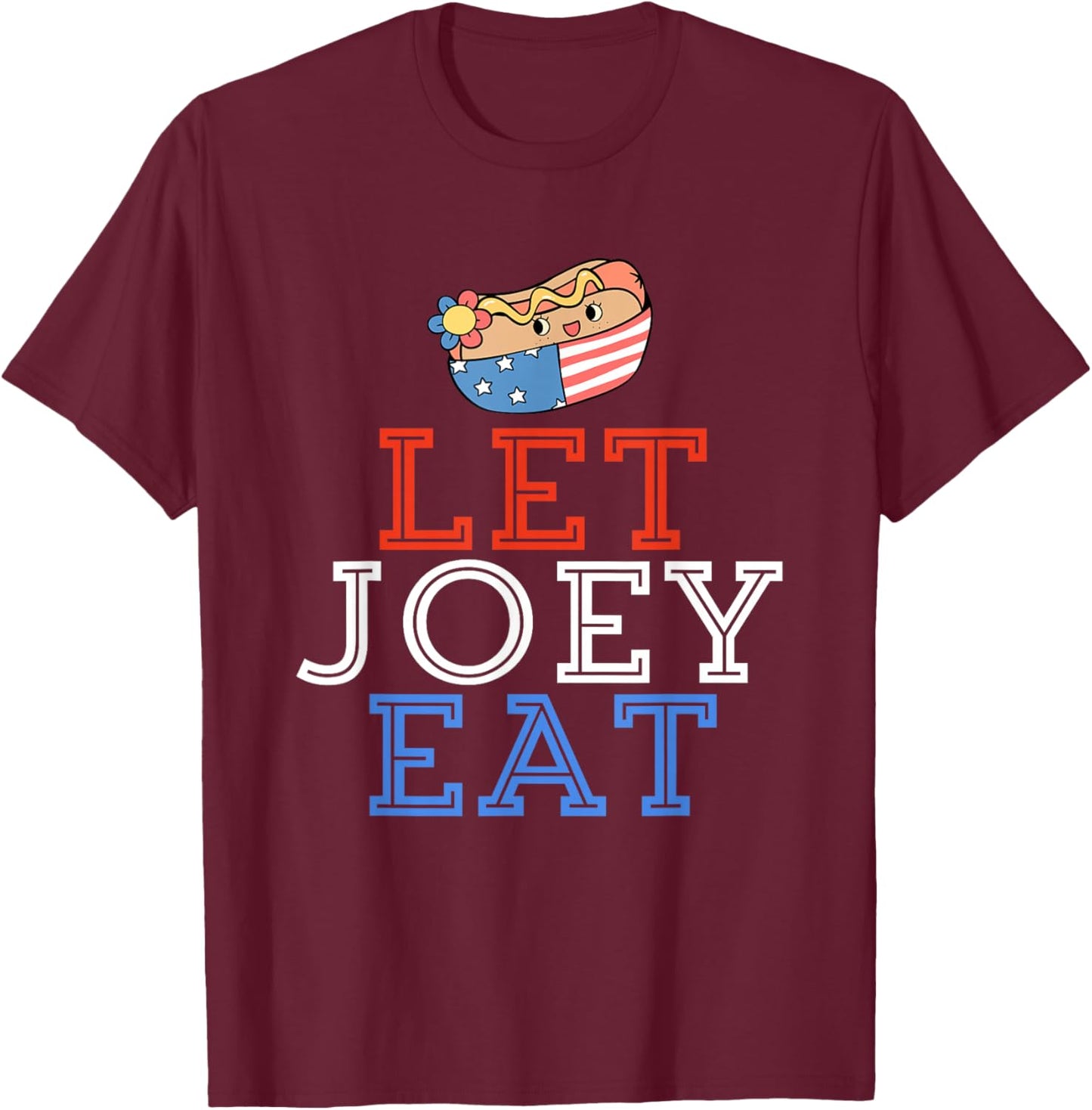 Let Joey Eat. Cute! Bring Back Chestnut- Contest Winner T-Shirt - T-Shirt | Maroon