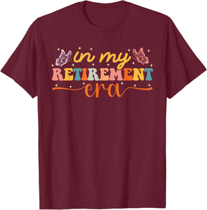 In My Retirement Era Women Retro Teachers 2026 T-Shirt - T-Shirt | Maroon