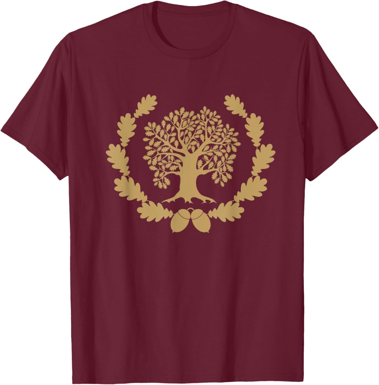 Old Oak Tree T-Shirt - T-Shirt | Maroon