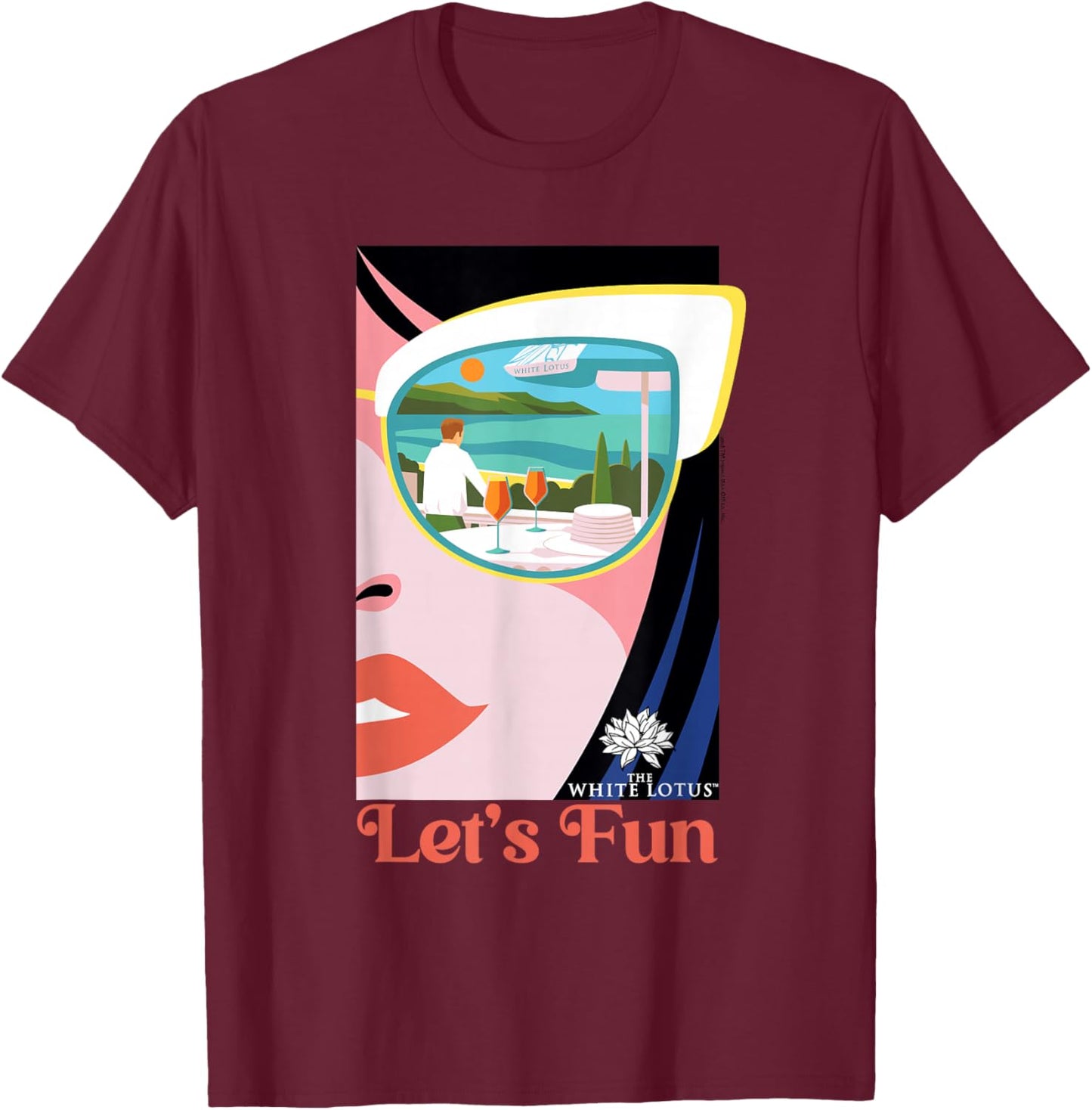 The White Lotus HBO Original Series Let's Fun T-Shirt - T-Shirt | Maroon