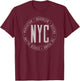 New York Boroughs Five Boroughs NYC Lovers and Residents T-Shirt - T-Shirt | Maroon
