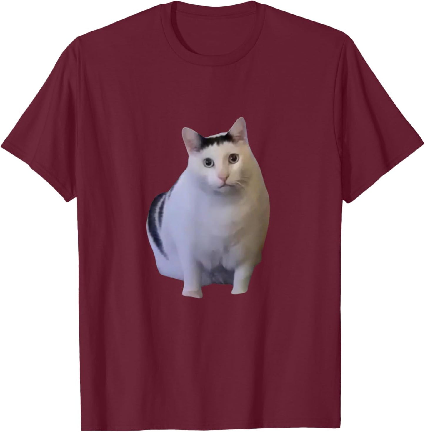 I Heart I Love Funny Huh Cat Meme T-Shirt - T-Shirt | Maroon