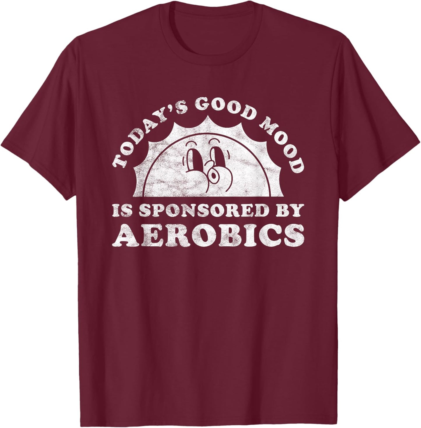 Funny Cute Retro Vintage Aerobics or Fitness Instructor T-Shirt - T-Shirt | Maroon