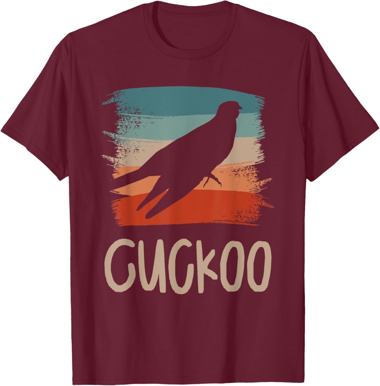 Retro Vintage Cuckoo Cuckoos T-Shirt - T-Shirt | Maroon