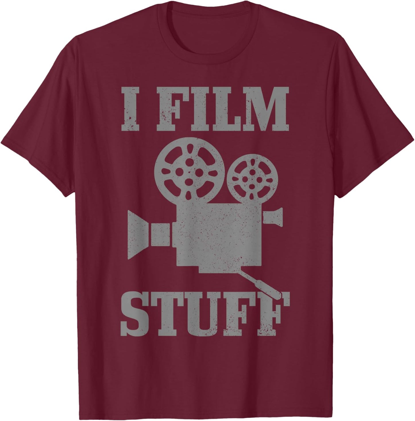 Cameraman Gift I Film Stuff Movie Director Filmmaker Funny T-Shirt - T-Shirt | Maroon