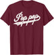 Pop pop Retro Style Father’s day Gift Papa Grandpa T-Shirt - T-Shirt | Maroon