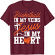 Basketball Bball Jesus Faith Christian Basketball In My T-Shirt - T-Shirt | Maroon