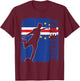 Cape Verde Soccer Team Cape Verde Flag Jersey Football T-Shirt - T-Shirt | Maroon