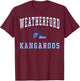 Weatherford High School Kangaroos C1 T-Shirt - T-Shirt | Maroon