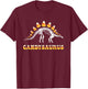Funny Candysaurus Candy Corn Toddler Kid Dinosaur Halloween T-Shirt - T-Shirt | Maroon