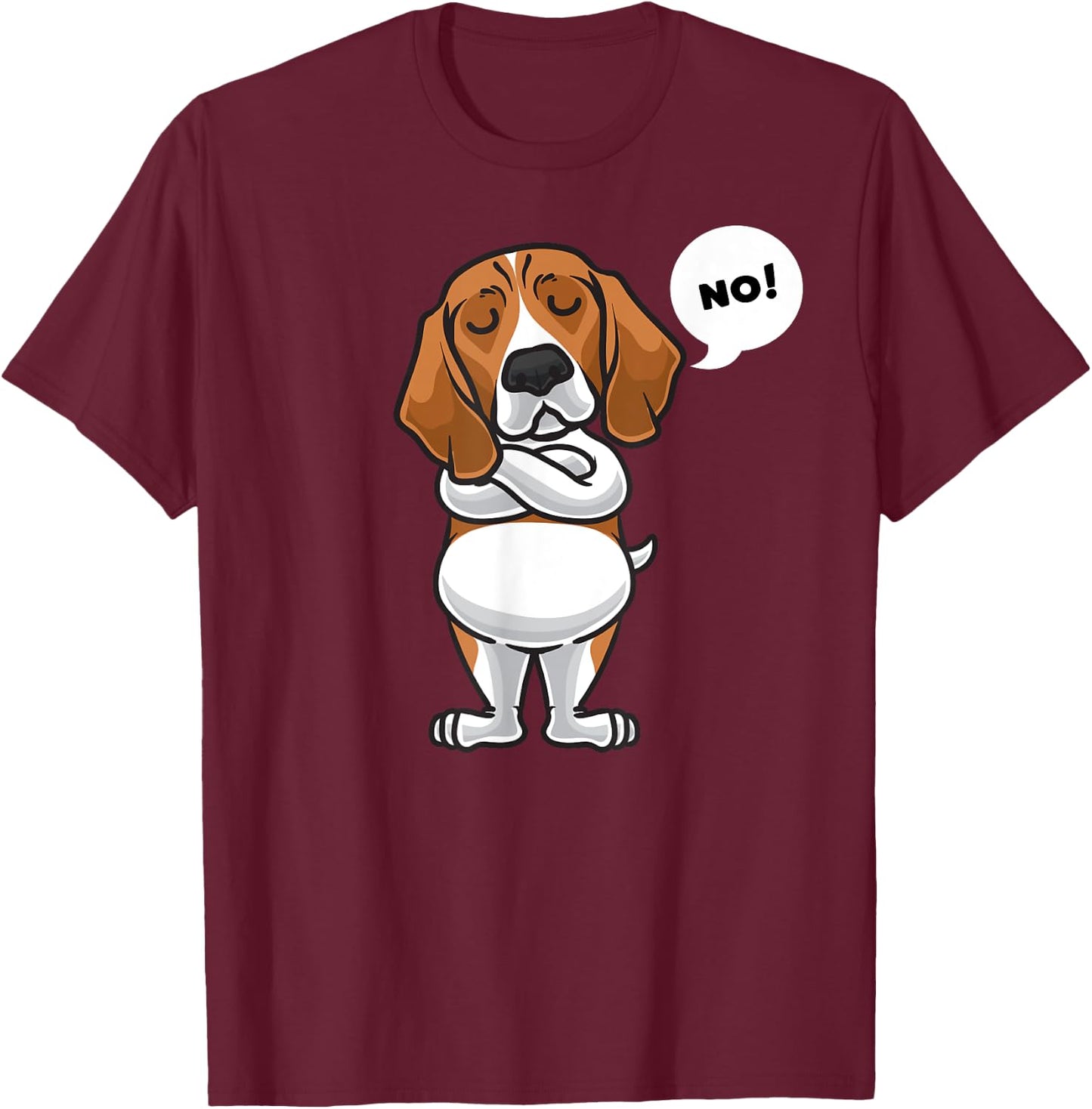 Stubborn Beagle Dog Owner funny Women Girls Kids T-Shirt - T-Shirt | Maroon