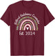 Retired Guidance Counselor Est 2024 Retirement Women T-Shirt - T-Shirt | Maroon