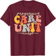 Progressive Care Unit Groovy PCU Nurse Emergency Room Nurse T-Shirt - T-Shirt | Maroon