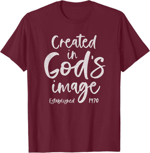 55 Year Old Christian Jesus Christ 55th Birthday T-Shirt - T-Shirt | Maroon