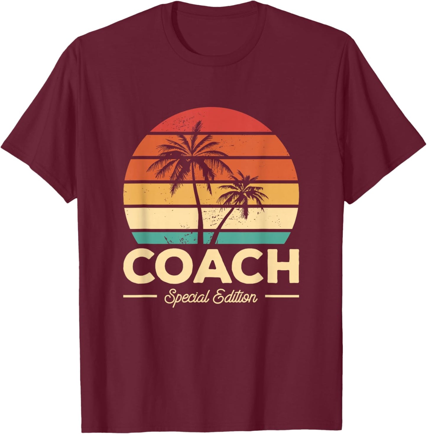 Vintage Coach Special Edition Coaching T-Shirt - T-Shirt | Maroon