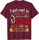 Watch Christmas Movies With My Miniature Pinscher Min Pin T-Shirt - T-Shirt | Maroon