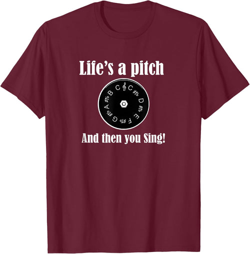 Life's a pitch and then you sing! Barbershop Quartet Singer