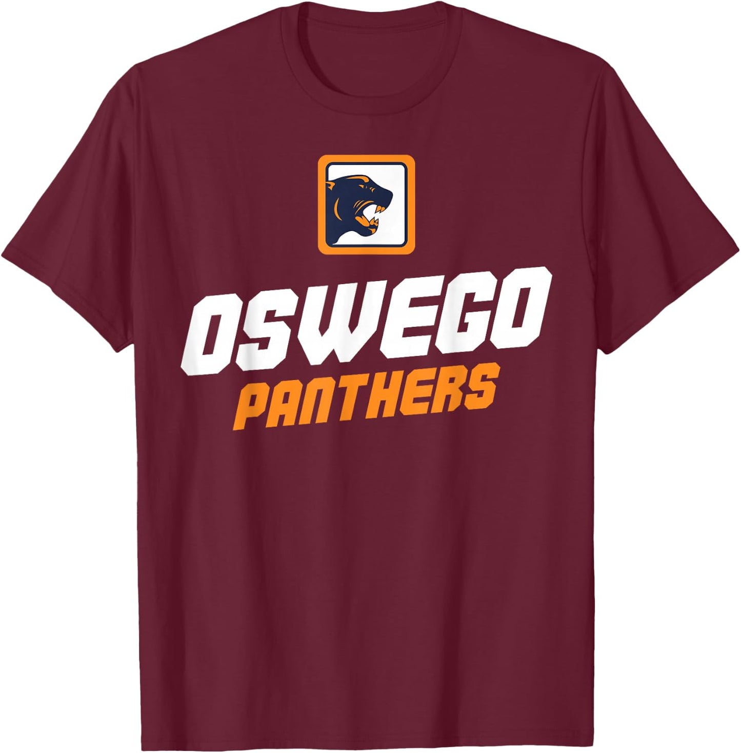 Oswego High School Panthers C11 T-Shirt - T-Shirt | Maroon