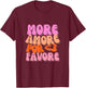 More Amore Por Favore - Popart Typografie Liebe Spruch T-Shirt - T-Shirt | Maroon