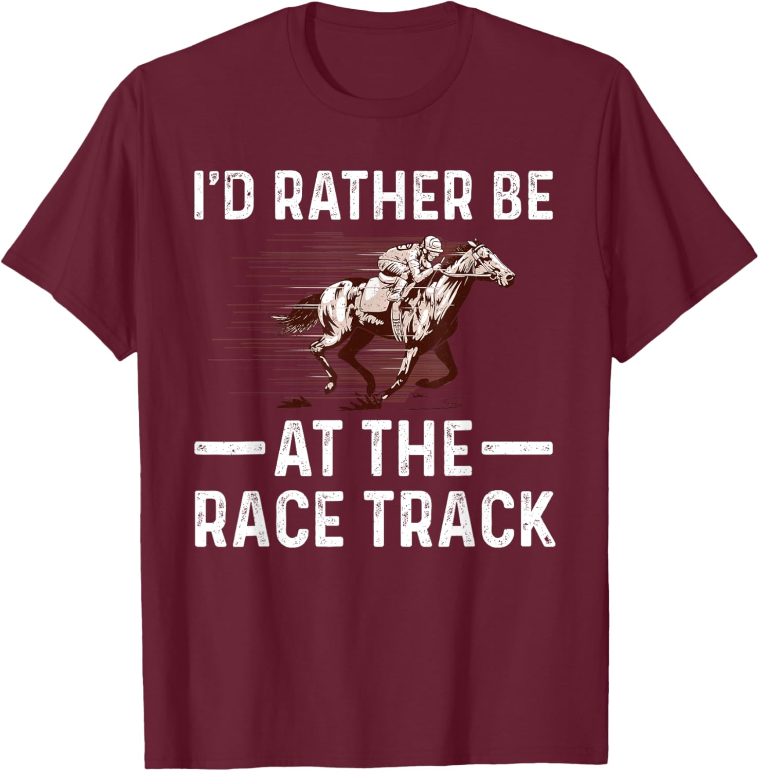 Cool Horse Racing Women Race Jockey Derby Equestrian T-Shirt - T-Shirt | Maroon