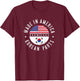 Made in America with Korean parts - South Korea pride T-Shirt - T-Shirt | Maroon