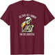 As Far As I Know I'm Delightful - Beer Drinking Skeleton T-Shirt - T-Shirt | Maroon