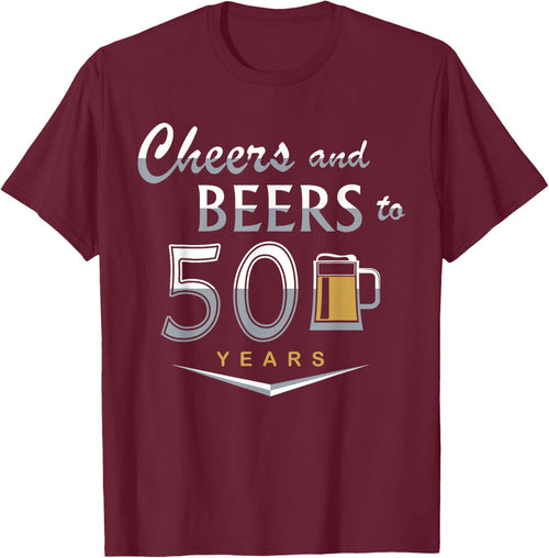 50th Birthday Funny Cheers And Beers To My 50 Years Classic