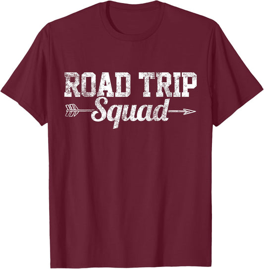 Road Trip Road Trip Camping Motorhome Motorhome T-Shirt - T-Shirt | Maroon
