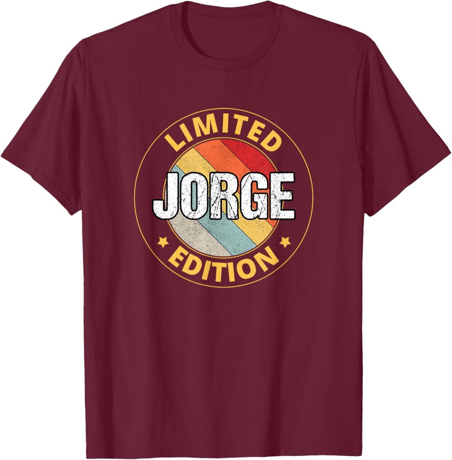 Jorge Name T-Shirt - T-Shirt | Maroon