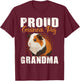 Proud Guinea Pig Grandma - Pet Owner Rodent Animal Lover T-Shirt - T-Shirt | Maroon