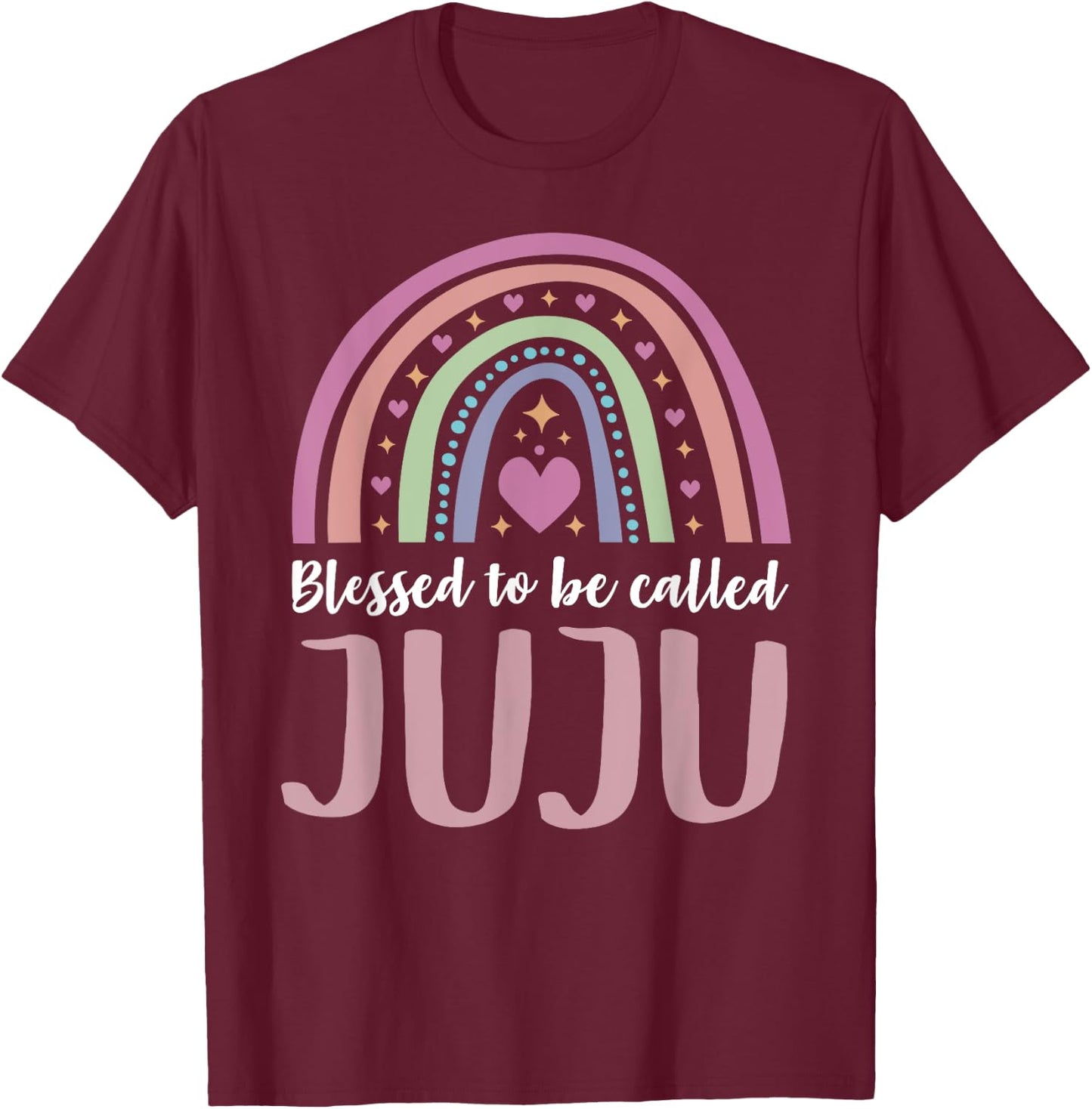 Juju Shirt for Grandma Women Mothers Day Blessed Juju T-Shirt - T-Shirt | Maroon