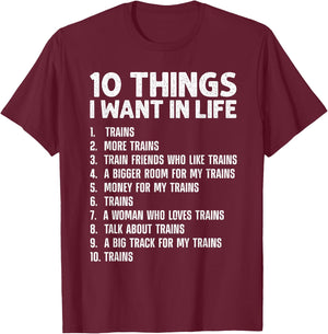 Cool Train Art Women Railroad Crossing Train Lovers T-Shirt - T-Shirt | Maroon